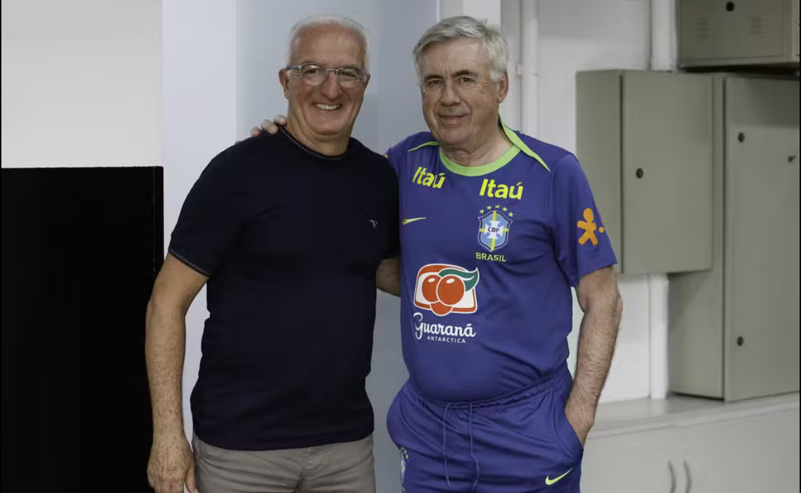 Ancelotti e Dorival juntos