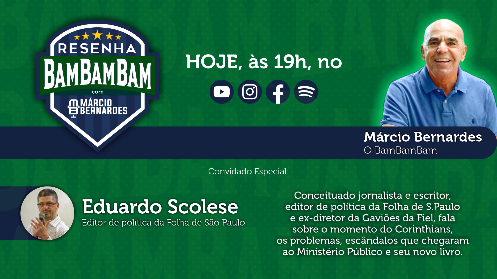CAPA YOUTUBE BANNER LIVE EDUARDO SCOLLESE
