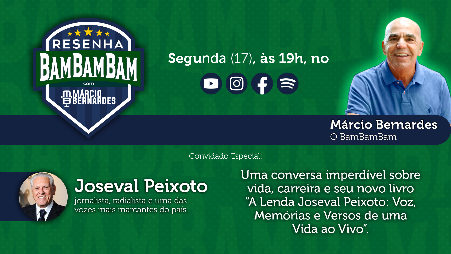 YOUTUBE BANNER LIVE JOSEVAL PEIXOTO