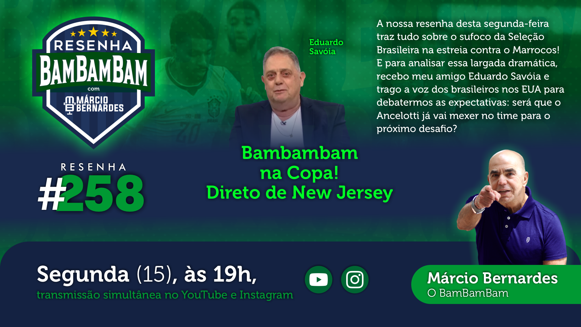 YOUTUBE 15 06 LIVE COPA SAVÓIA